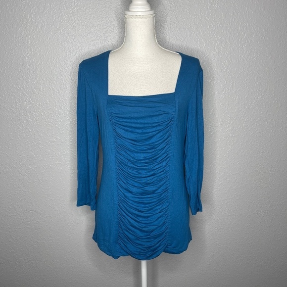 Grace Elements Large Turquoise‎ Top - Picture 1 of 7